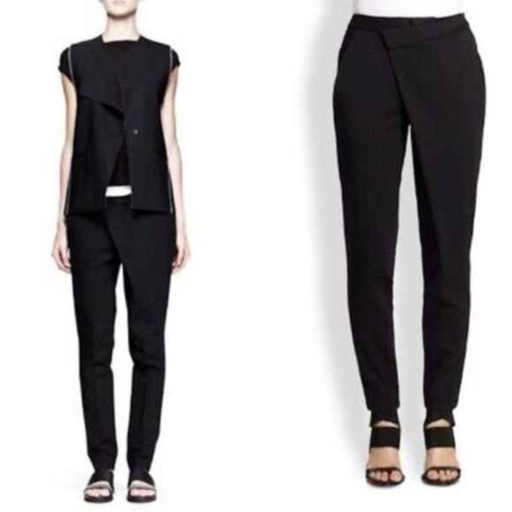 Helmut Lang Black Crossover Origami Radar Pants